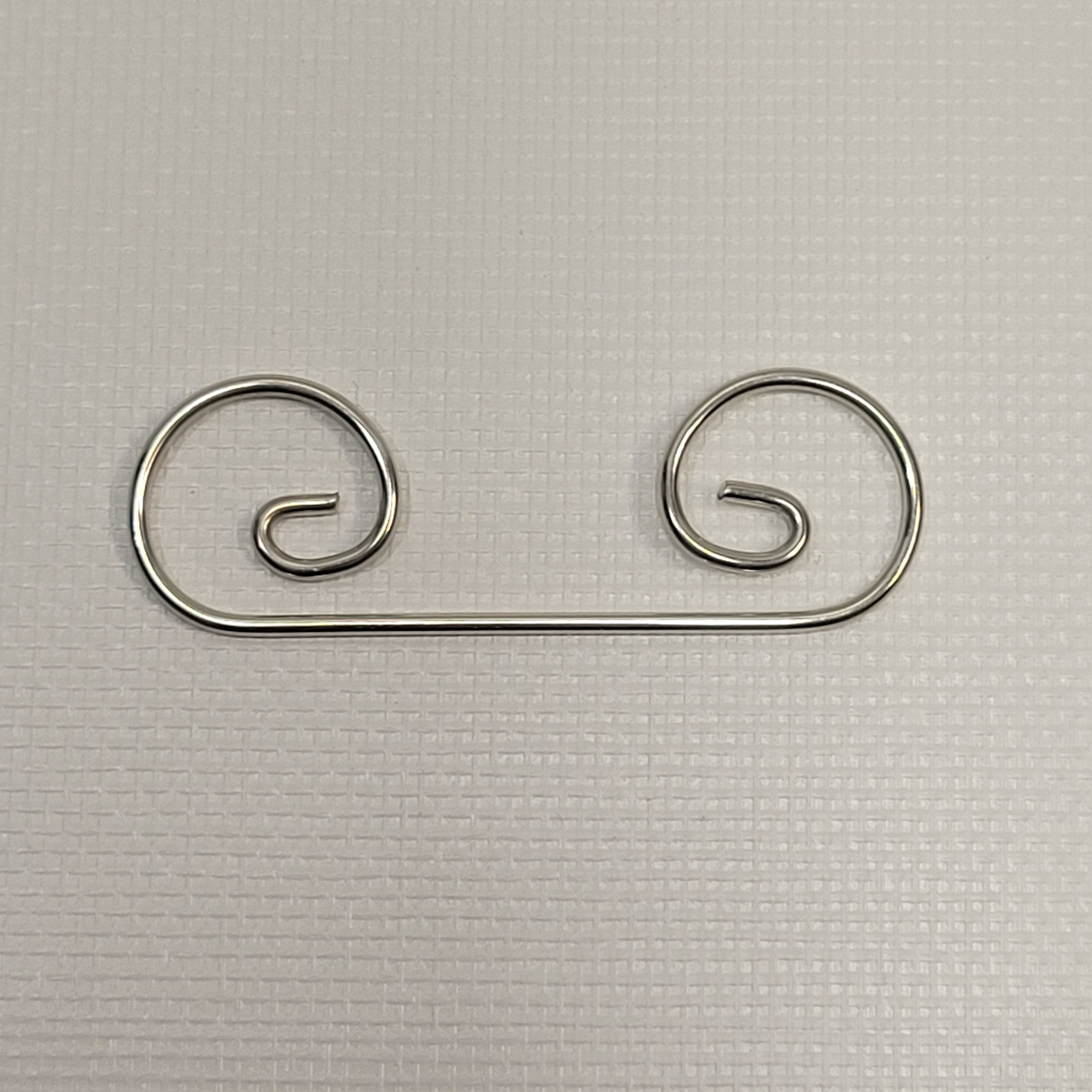 1 15/16" x 9/16" Metal Curly Q Hanger Set | 6 Pack